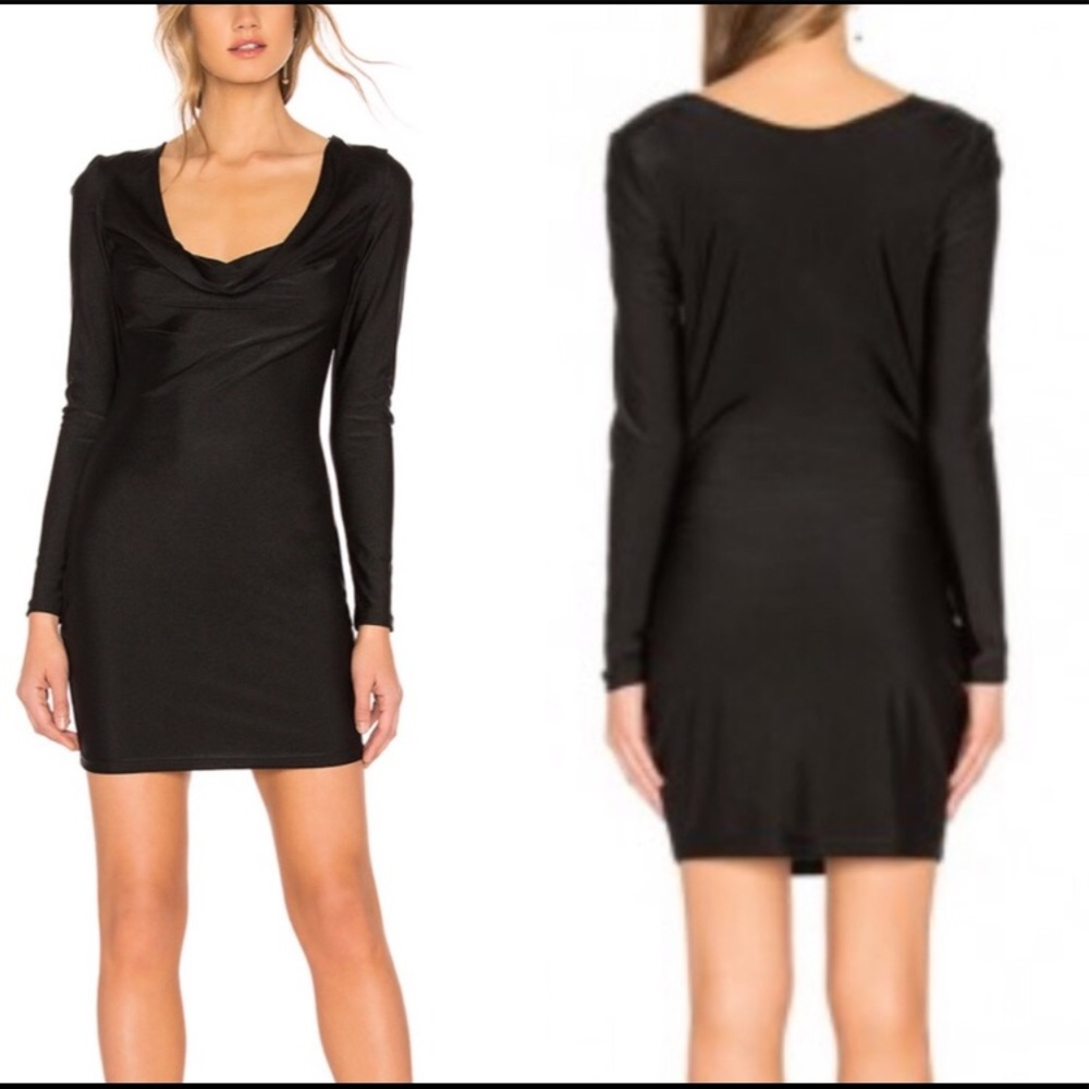 NWT Revolve Zala Draped Mini Dress Bodycon Sparkle - Picture 1 of 11